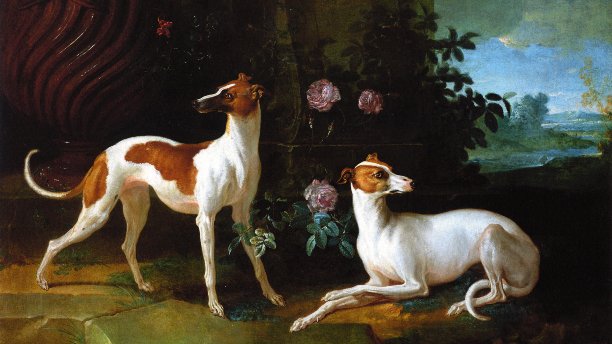 Whippet szerű agarak Jean-Baptiste Oudry (French rococo painter, 1686-1755).(forrás americanwhippetclub.net)
